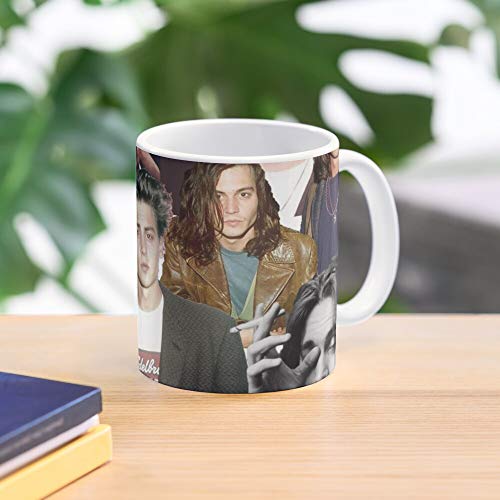 Mad Tim Jack Depp Captain Scissorhands Burton Edward Sparrow Johnny Hatter La Mejor Taza de café de cerámica Blanca de 11 oz