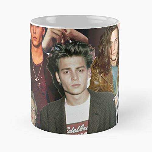 Mad Tim Jack Depp Captain Scissorhands Burton Edward Sparrow Johnny Hatter La Mejor Taza de café de cerámica de mármol Blanco de 11 oz