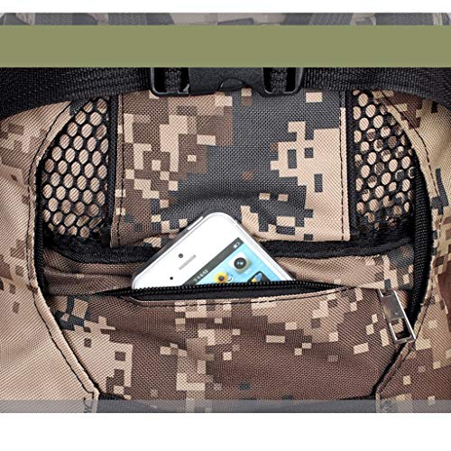 MAGO 80L Camuflaje Bolsa de montañismo súper grande Mochila exterior Hombres y mujeres Bolsa de viaje Mochila extra grande Viaje con protector contra la lluvia, gancho para montañismo y clip para cald