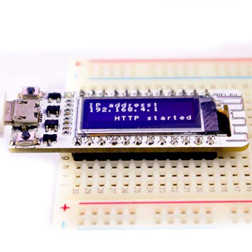 MakerHawk Placa de Desarrollo WiFi ESP8266 con Pantalla OLED de 0,91 Pulgadas Pantalla OLED CP2012 Soporte Arduino IDE NodeMCU Lua