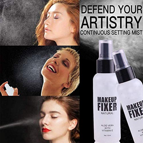 Makeup Fixer Spray, Makeup Spray Finish Long Lasting, Facial Setting Spray Mist, fijador de base de base de imprimación facial, fijador hidratante para el cuidado de la cara y la piel (100ML)