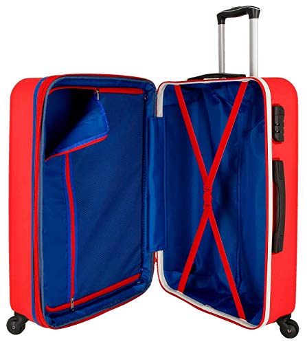 Maleta Grande 79cm Peje Jeans Edison Roja