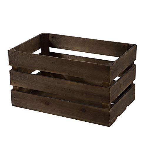 Maleta Vintage, El Mango Hueco De Gran Capacidad Se Puede Apilar En Varias Armario Sala De Estar Misceláneas Almacenamiento De Libros De Madera, 5 Colores 2 Tamaños GGYMEI