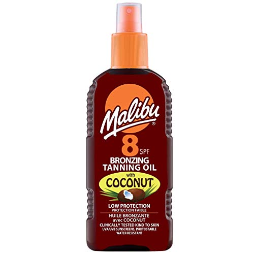 Malibu Aceite Bronceador Con Coco SPF 8 200ml