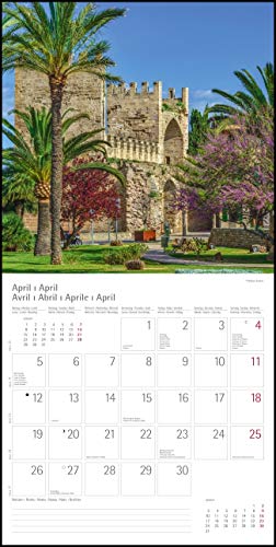 Mallorca Majorca 2021 - Broschürenkalender - Wandkalender - mit herausnehmbarem Poster