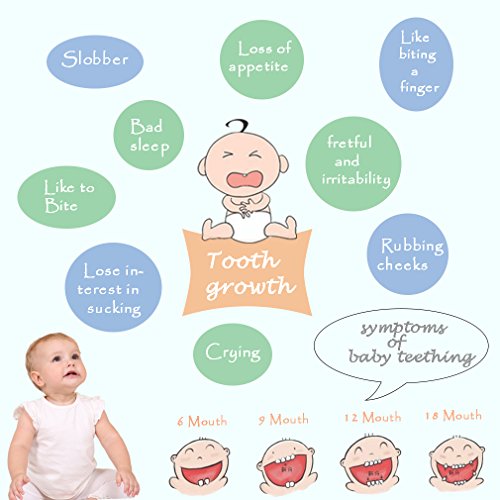 Mamimami Home Bebé Pulsera de Madera Dentición Ecológica Anillos Orgánicos Ganchillo Haya Cuentas de Madera Montessori Sonajeros Juguetes Mordedor Bebé Ducha Regalo (Beige)