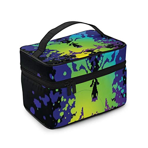 Mancha de Tinta Maquillaje Grande Bolsas de cosméticos de Viaje portátiles Estuches de Trenes Profesionales