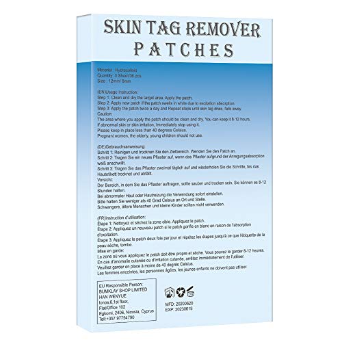 Manchas Cara Eliminación,Skin Tag Mole Remover,Parches Acne,Mole Removedor.Quitar Verrugas,Skin Spot Pore Patch,Mole Skin Body Tag Warts Remover