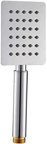 Mango de Ducha JACAR Metalico con Baño de Acero Inoxidable 1 posicion de Efecto Lluvia para un Gran Relax. Universal con todos los Grifos