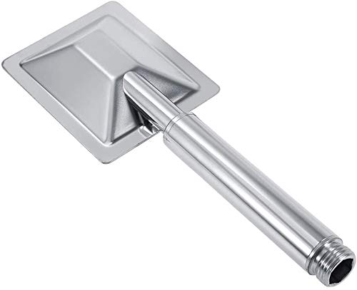 Mango de Ducha JACAR Metalico con Baño de Acero Inoxidable 1 posicion de Efecto Lluvia para un Gran Relax. Universal con todos los Grifos
