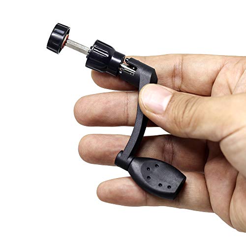 Manivelas de carrete para caña de pesca, de Sam's Fishing, color negro, antideslizante, 2 unidades