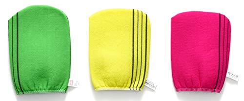 Manopla exfoliante coreana Premium en el interior – 3 unidades