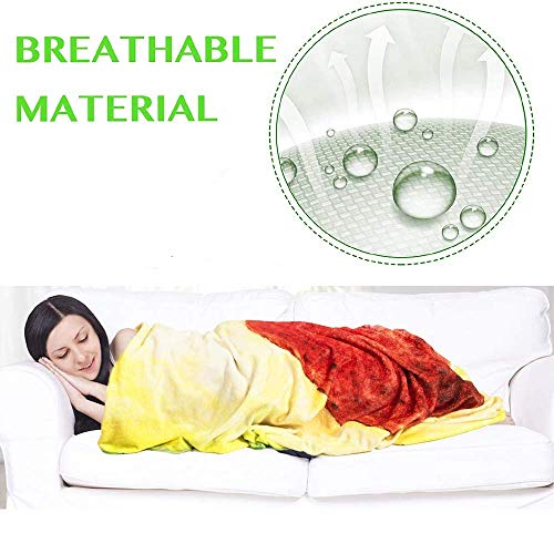 Manta de Aguacate, Linda Comida de Fruta. Aguacate Gigante. Manta Irregular Portátil y Suave para Cama y Sofá, Toalla de Franela para Adultos y Niños-200cm