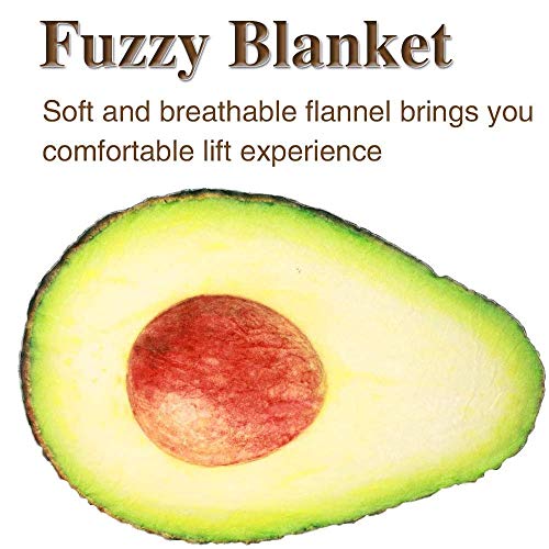Manta de Aguacate, Linda Comida de Fruta. Aguacate Gigante. Manta Irregular Portátil y Suave para Cama y Sofá, Toalla de Franela para Adultos y Niños-200cm