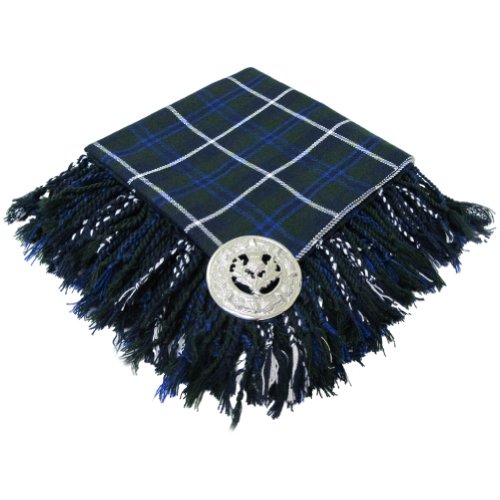 Mantón con broche para kilt de gaitero escocés/irlandés - Tartán - Douglas