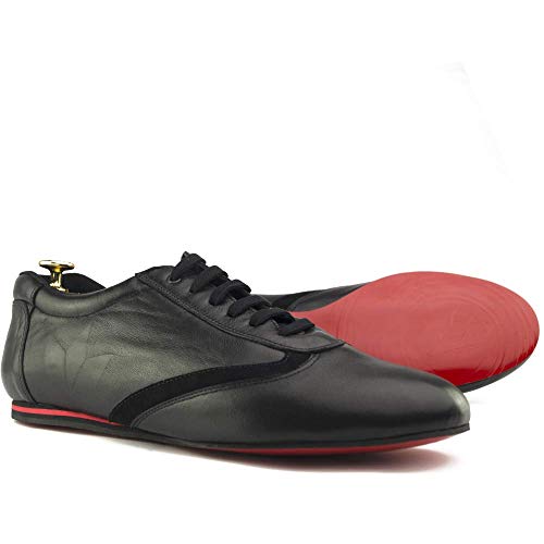 Manuel Reina - Zapatos de Baile Latino Hombre EVO Herme - Bailar Bachata y Salsa - Zapatos de Salsa - Ataca y la Alemana (42 EU)