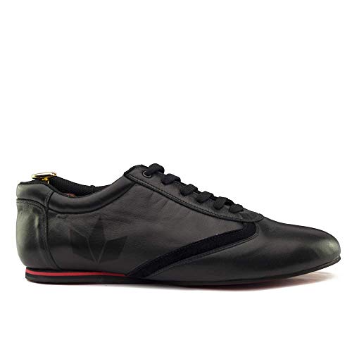 Manuel Reina - Zapatos de Baile Latino Hombre EVO Herme - Bailar Bachata y Salsa - Zapatos de Salsa - Ataca y la Alemana (42 EU)