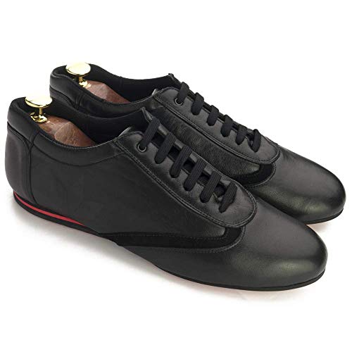 Manuel Reina - Zapatos de Baile Latino Hombre EVO Herme - Bailar Bachata y Salsa - Zapatos de Salsa - Ataca y la Alemana (42 EU)