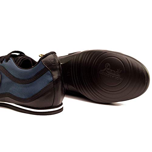 Manuel Reina - Zapatos de Baile Latino Hombre Urano Blue - Bailar Bachata y Salsa - Zapatos de Salsa - Ataca y la Alemana (42 EU)