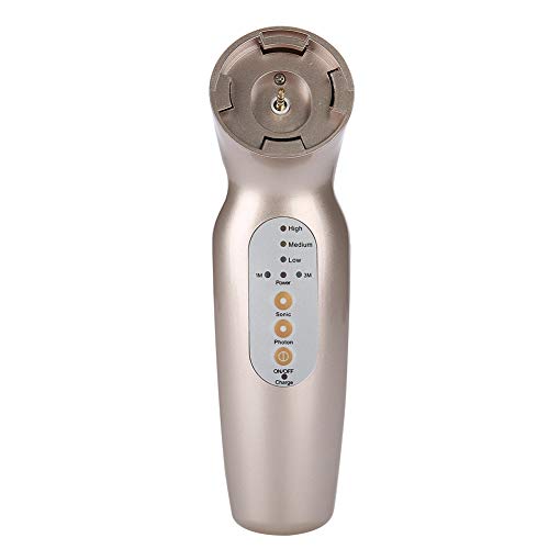 Máquina de belleza ultrasónica, Masajeador de fotones recargable que adelgaza el dispositivo para blanqueo, anti-envejecimiento aumenta y tensa la piel reduce las arrugas(EU)