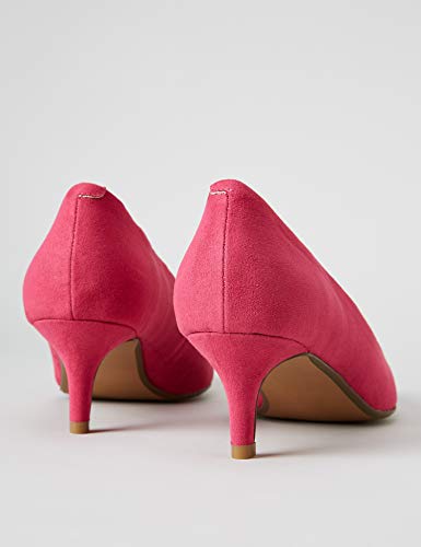 Marca Amazon - find. CONNIE-S2C1-Court Zapatos de tacón con Punta Cerrada, Pink (Hot Pink), 41 EU