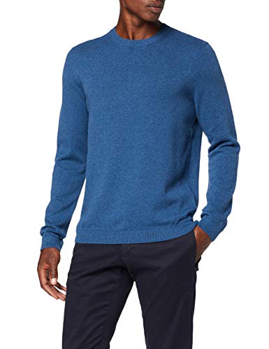 Marca Amazon - find. Phrm3226 - jersey hombre Hombre, Azul (Blue Marl), M, Label: M