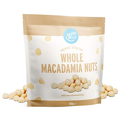 Marca Amazon - Happy Belly Nueces de macadamia, 500g