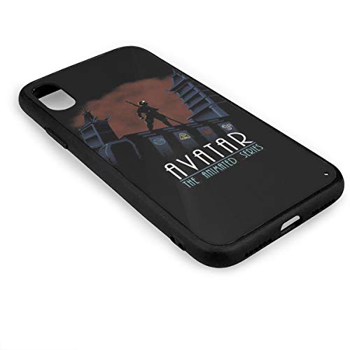 Markiilan Avatar The Last Legend Airbender of Korra Aang Funda para iPhone X Carcasa De TPU para Teléfono Móvil Cover Black One Size