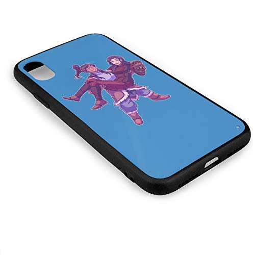 Markiilan Avatar The Last Legend Airbender of Korra Aang Funda para iPhone X Carcasa De TPU para Teléfono Móvil Cover Black One Size