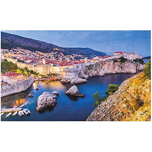 Marlon Kitty Felpudo de Dubrovnik, Imagen de la Vida Real de la Ciudad de Ragusa de la Fortaleza Medieval de Lovrijenac, tapete