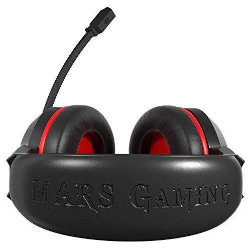 Mars Gaming MAH0+, auriculares PC, Jack 3.5, micrófono abatible, control volumen
