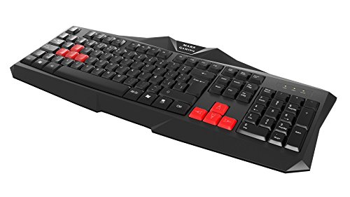 Mars gaming MAK1, Teclado Gaming, Pulsación Optimizada, Antighosting, Negro