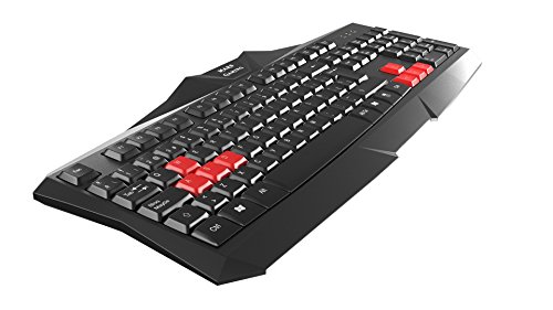 Mars gaming MAK1, Teclado Gaming, Pulsación Optimizada, Antighosting, Negro