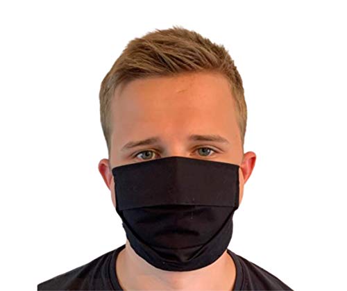 Máscara facial de 100% algodón, lavable con filtro unisex 1 máscara