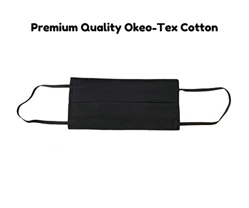 Máscara facial de 100% algodón, lavable con filtro unisex 1 máscara