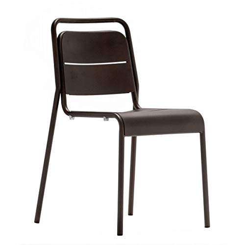 MATHI DESIGN Malaga - Silla de terraza, color bronce