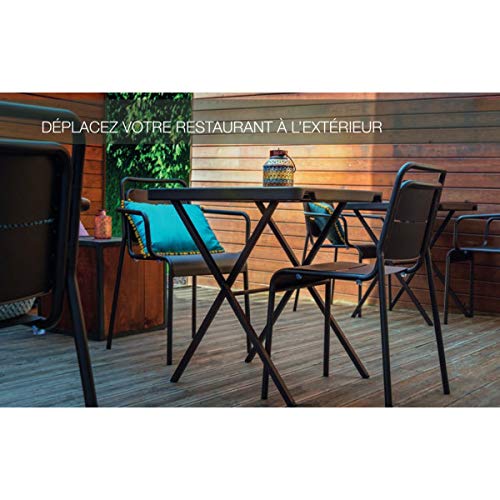 MATHI DESIGN Malaga - Silla de terraza, color bronce