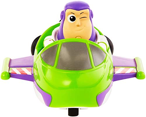 Mattel Disney Toy Story 4 Minifigura Buzz con Nave Espacial, Juguetes Niños +3 Años (GCY63)