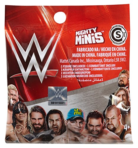 Mattel djh85 WWE Mini de Figuras Blind Pack, 1 de Cada Figura, selección al Azar