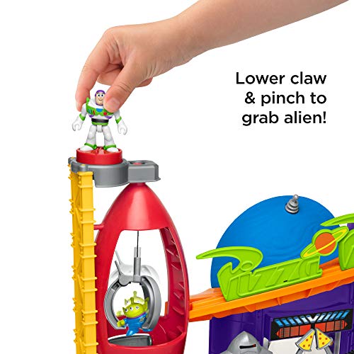 Mattel Imaginext Disney Toy Story Pizza Planet con Figura de Buzz y Alien, Juguetes Niños +3 Años (GFR96)
