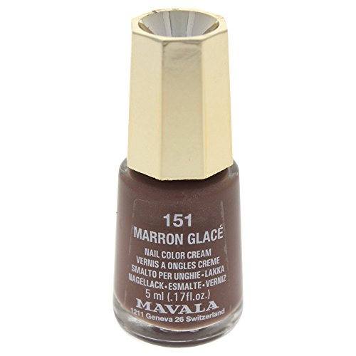 Mavala Mini Colors Pintauñas | Esmalte de Uñas | Laca de Uñas | 47 Colores Diferentes, Color Marron Glace 151 (Marron), 5 ml