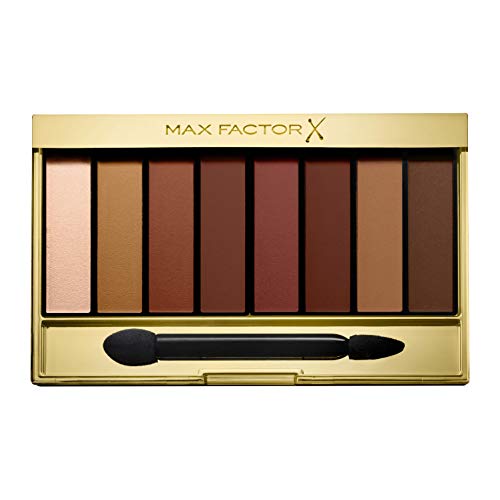 Max Factor Masterpiece Nude Matte Sunset 07 – Paleta de sombras de ojos con 8 tonos bronceados con acabado satinado y brillante