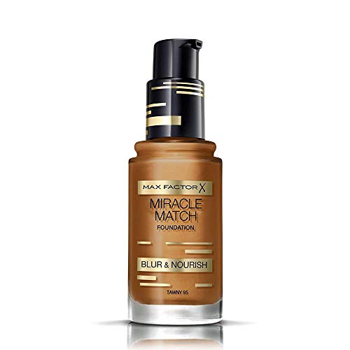 Max Factor Miracle Match Foundation Base de maquillaje, Tawny 95, 30 ml