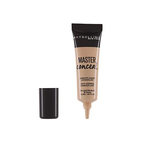Maybelline New York - Corrector de Imperfecciones Alta Cobertura Master Conceal Tono 30 Light/Medium Pieles Medio Claras - 12 ml