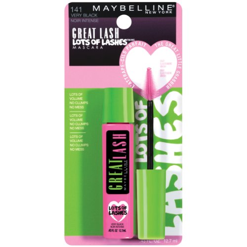 Maybelline New York Lots of Lashes Washable Mascara, Very Black, 0.43 Fluid Ounce by Maybelline New York