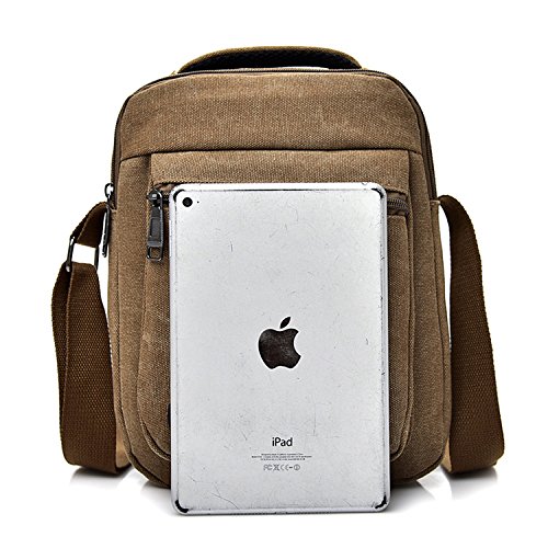 MeCooler Bolsos de Tela Hombre Bandolera de Lona Marca Viaje Casual para Outdoor Sport Colegio Militares