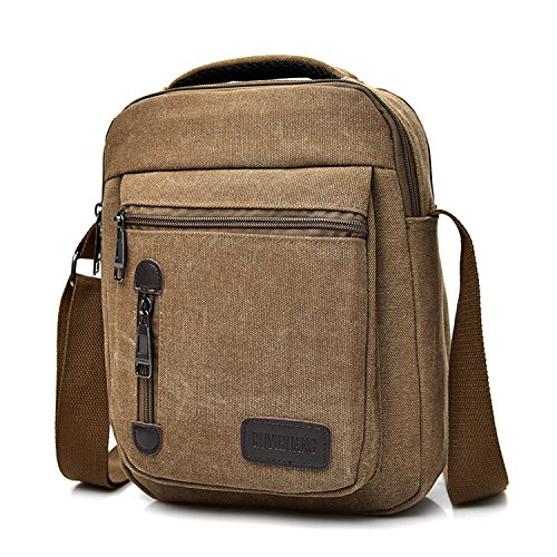 MeCooler Bolsos de Tela Hombre Bandolera de Lona Marca Viaje Casual para Outdoor Sport Colegio Militares