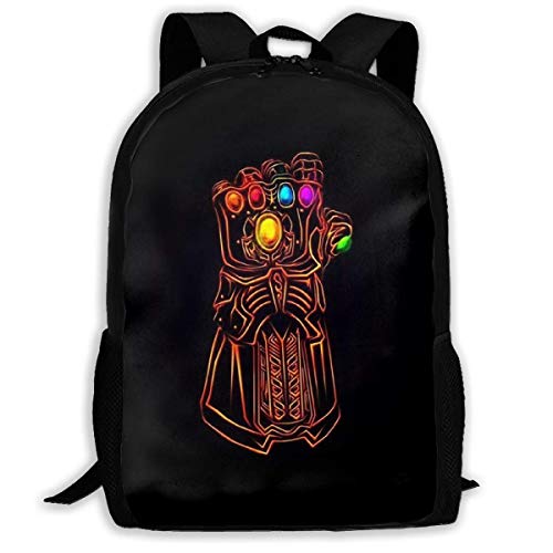Mei-shop Mochila Informal Thanos Infinity Gauntlet Personalizada Mochila Escolar Mochila de Viaje Regalo