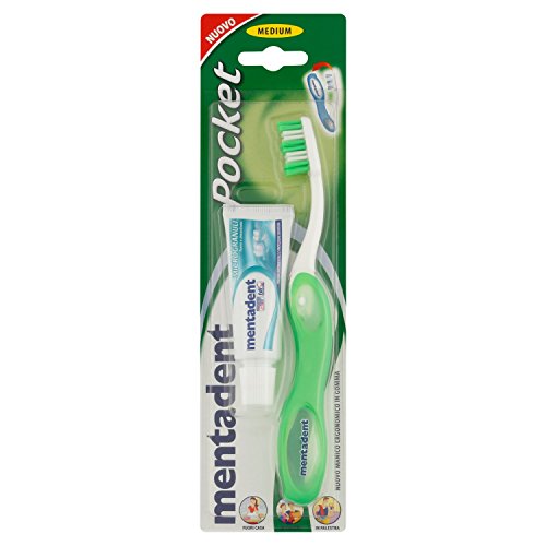 Mentadent cepillo de dientes Kit de bolsillo