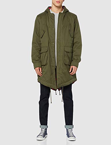 Merc of London Tobias Parka Abrigo, Vert (Combat Green), M para Hombre